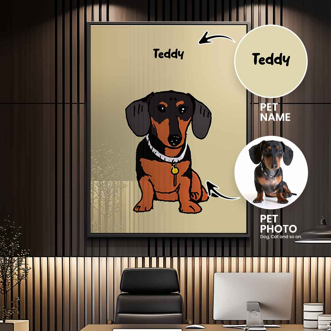 Pet Minimalistic Personalisierbar - Acrylglas