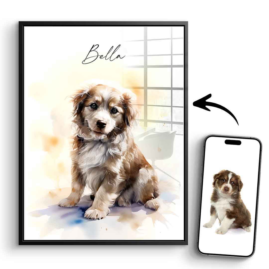 Pet Painting Personalisierbar - Acrylglas