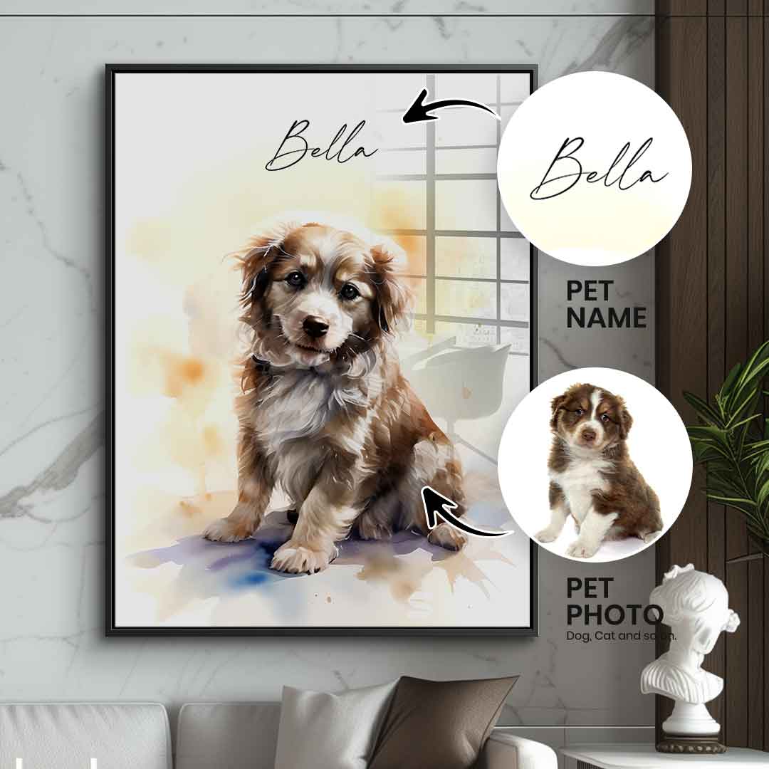 Pet Painting Personalisierbar - Acrylglas