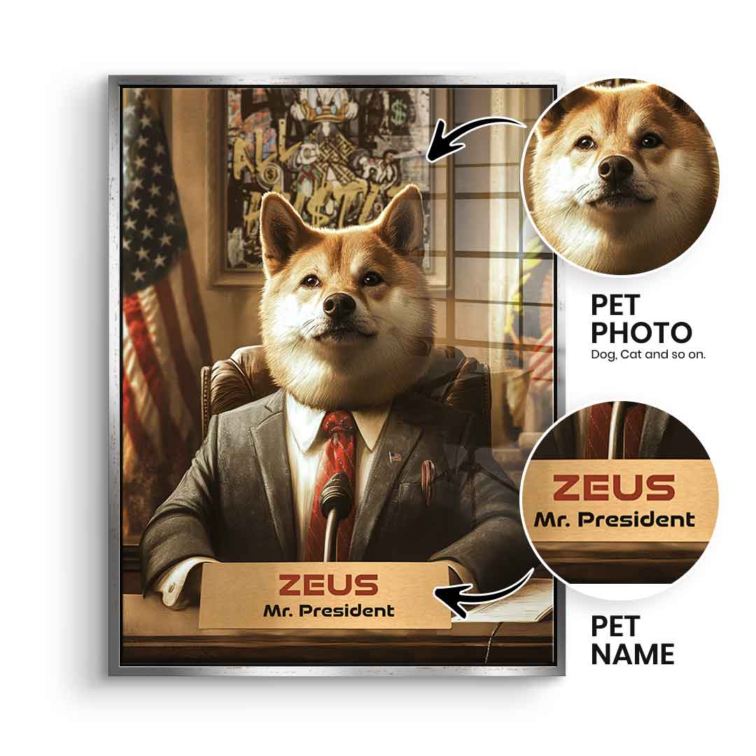 Personalizowany Prezydent - Szkło akrylowe