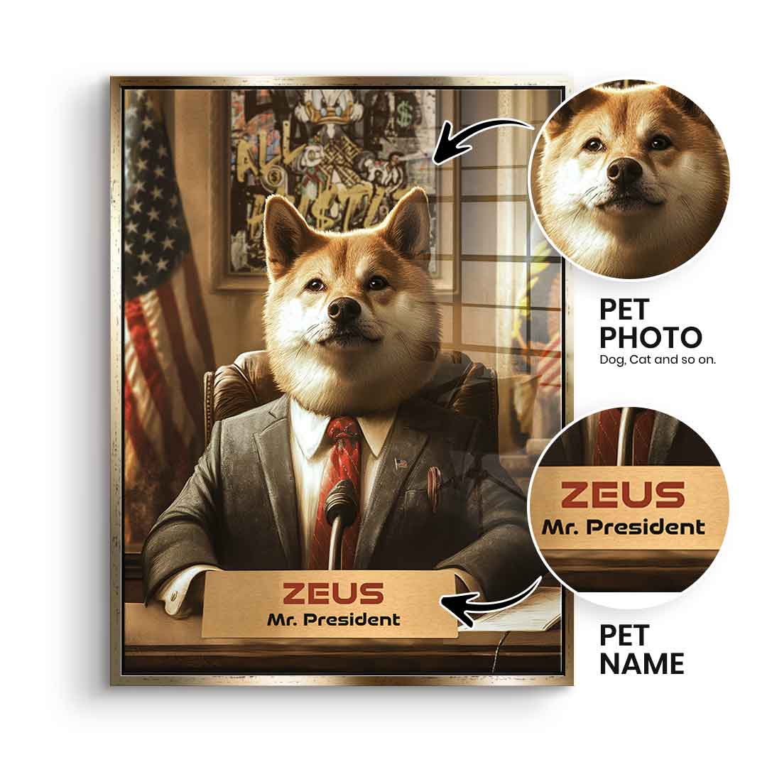 Personalizowany Prezydent - Szkło akrylowe