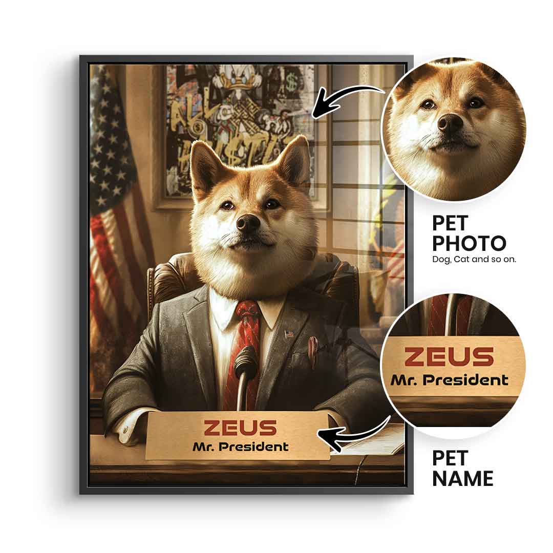 Personalizowany Prezydent - Szkło akrylowe