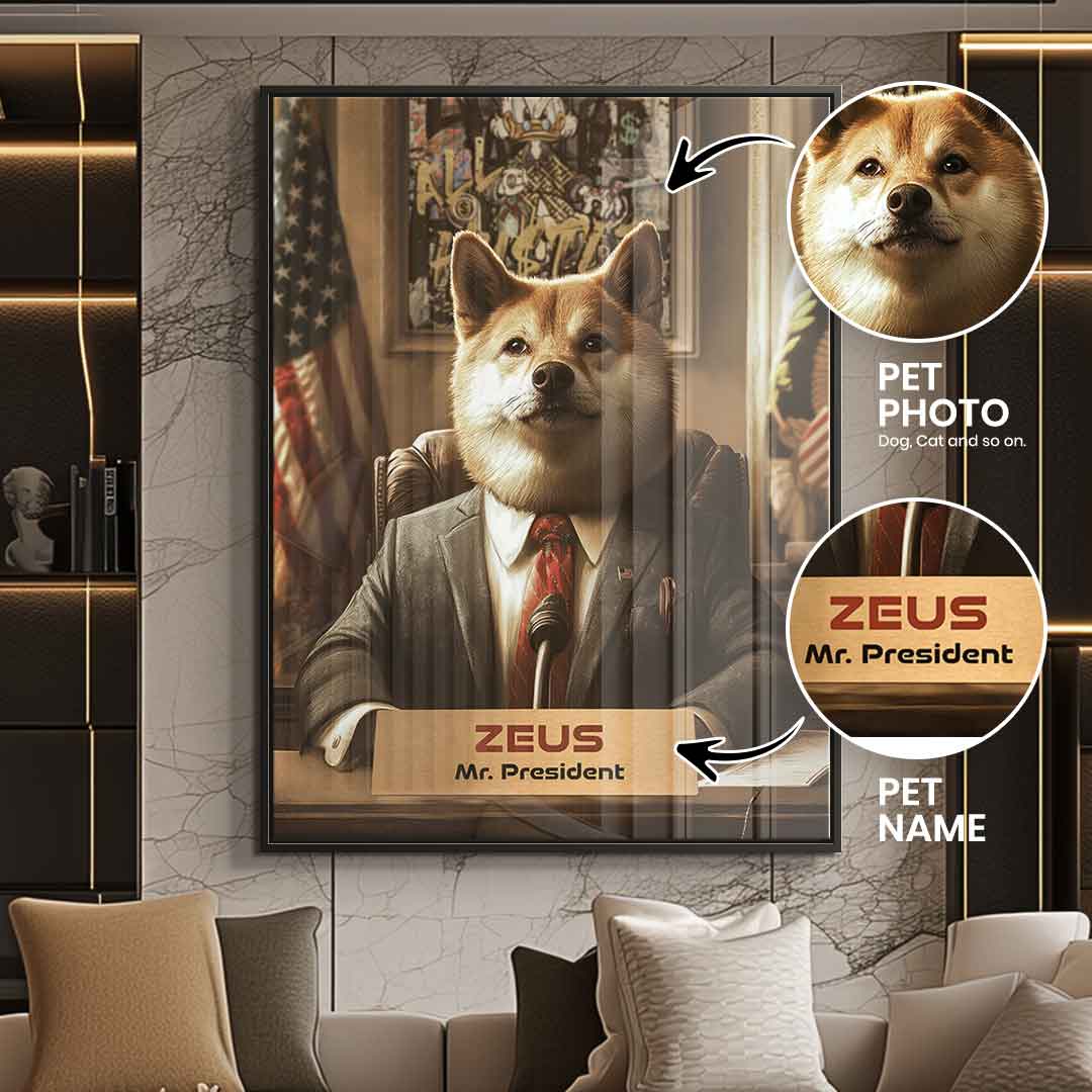 Personalizowany Prezydent - Szkło akrylowe