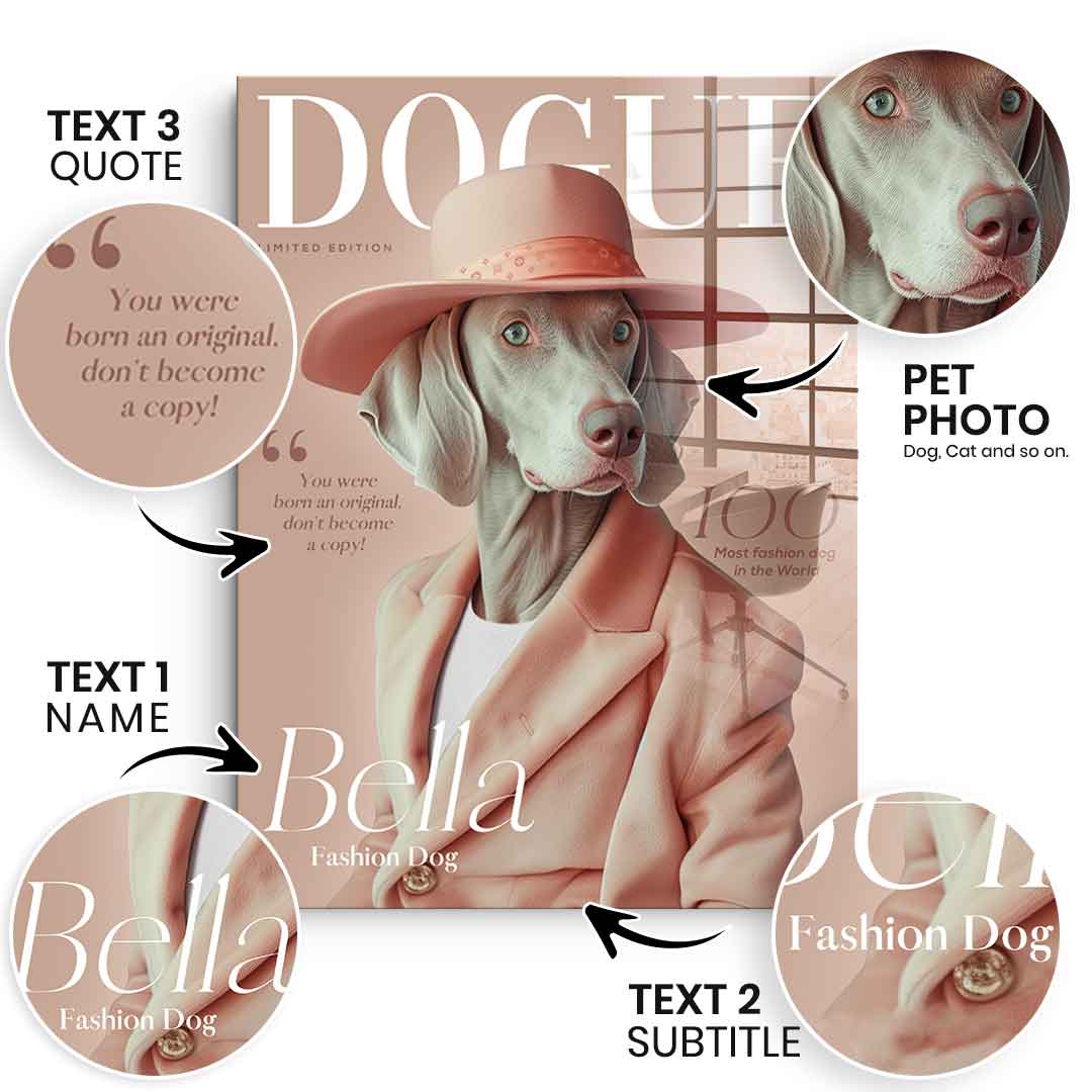 Dogue do personalizacji - szkło akrylowe