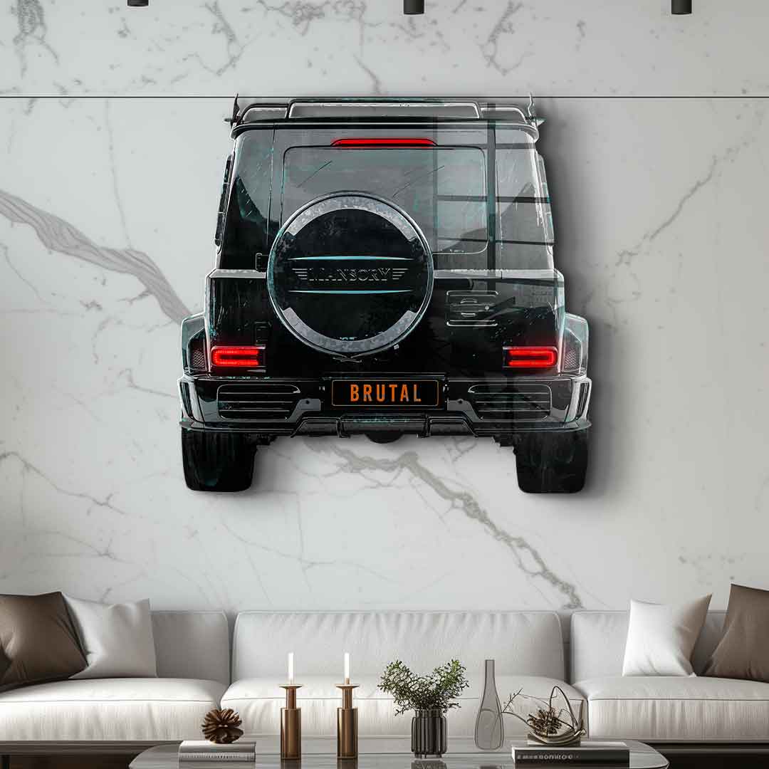 Wall sculpture G-Wagon Backside - Acrylic glass
