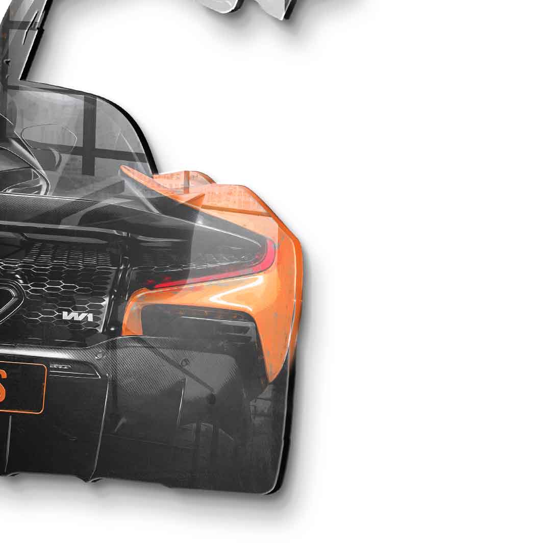 Rzeźba ścienna McLaren Backside - Szkło akrylowe