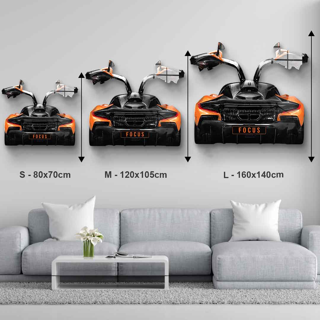 Rzeźba ścienna McLaren Backside - Szkło akrylowe