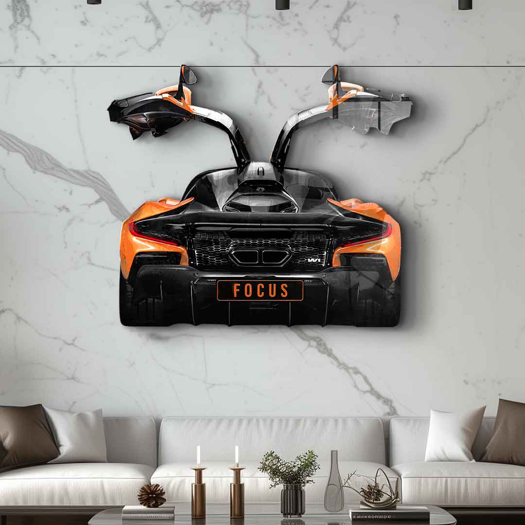 Rzeźba ścienna McLaren Backside - Szkło akrylowe