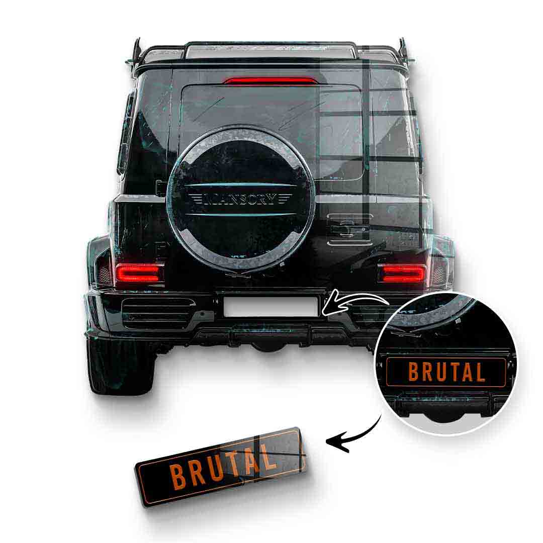 Wall sculpture G-Wagon Backside - Acrylic glass