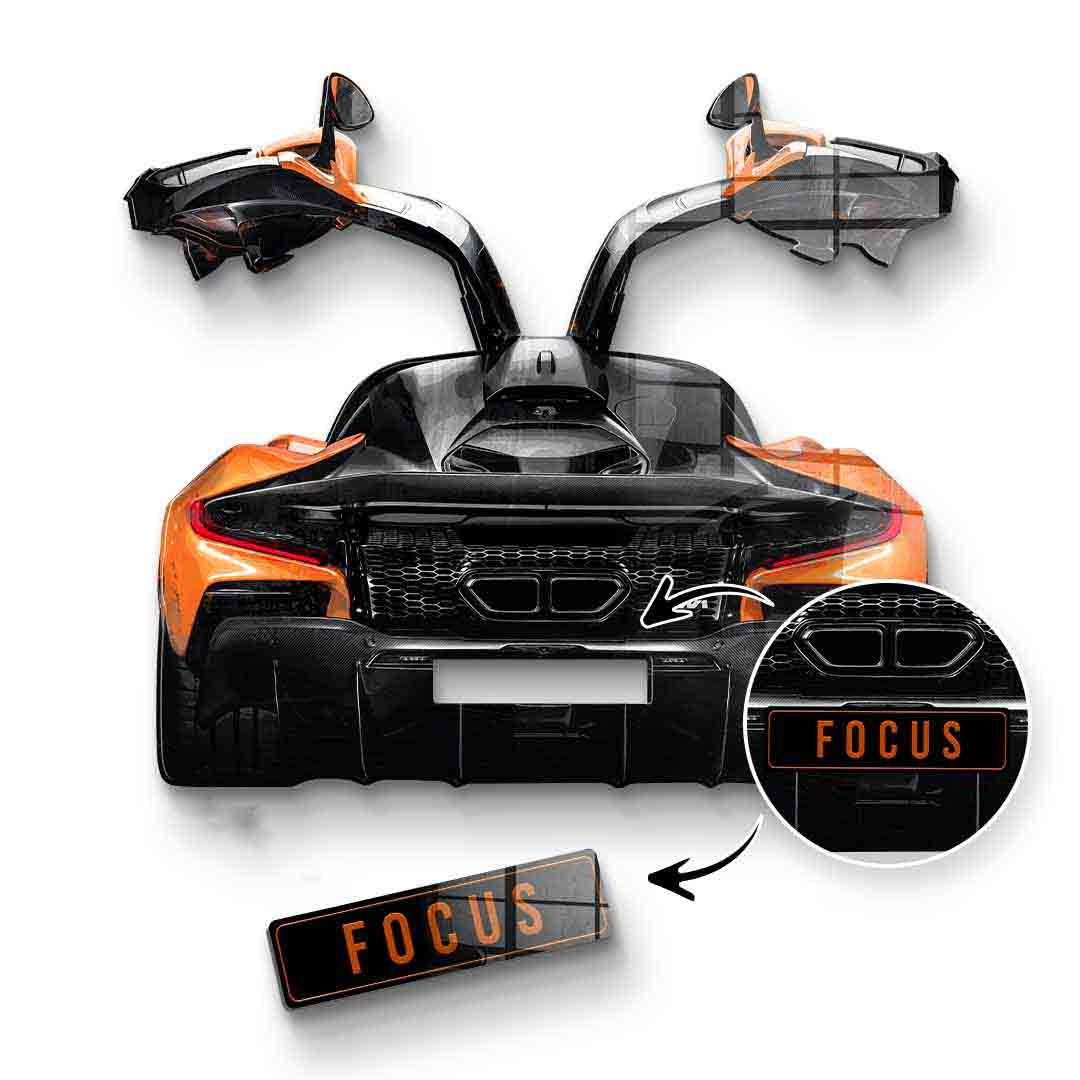Rzeźba ścienna McLaren Backside - Szkło akrylowe
