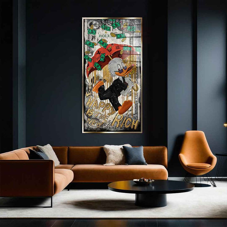 Happy is the new Rich - gold leaf
