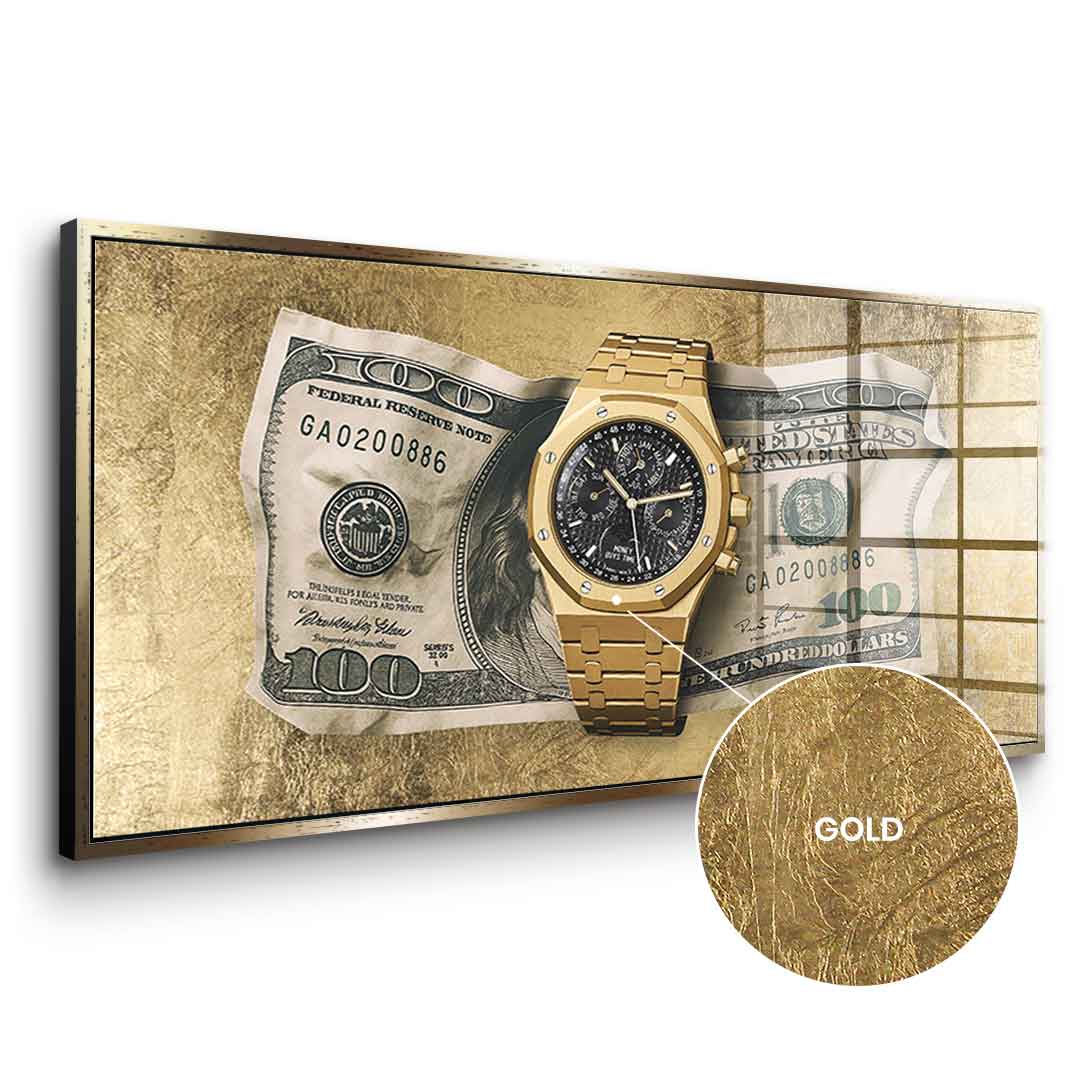 Money Buys Time - Gold Leaf