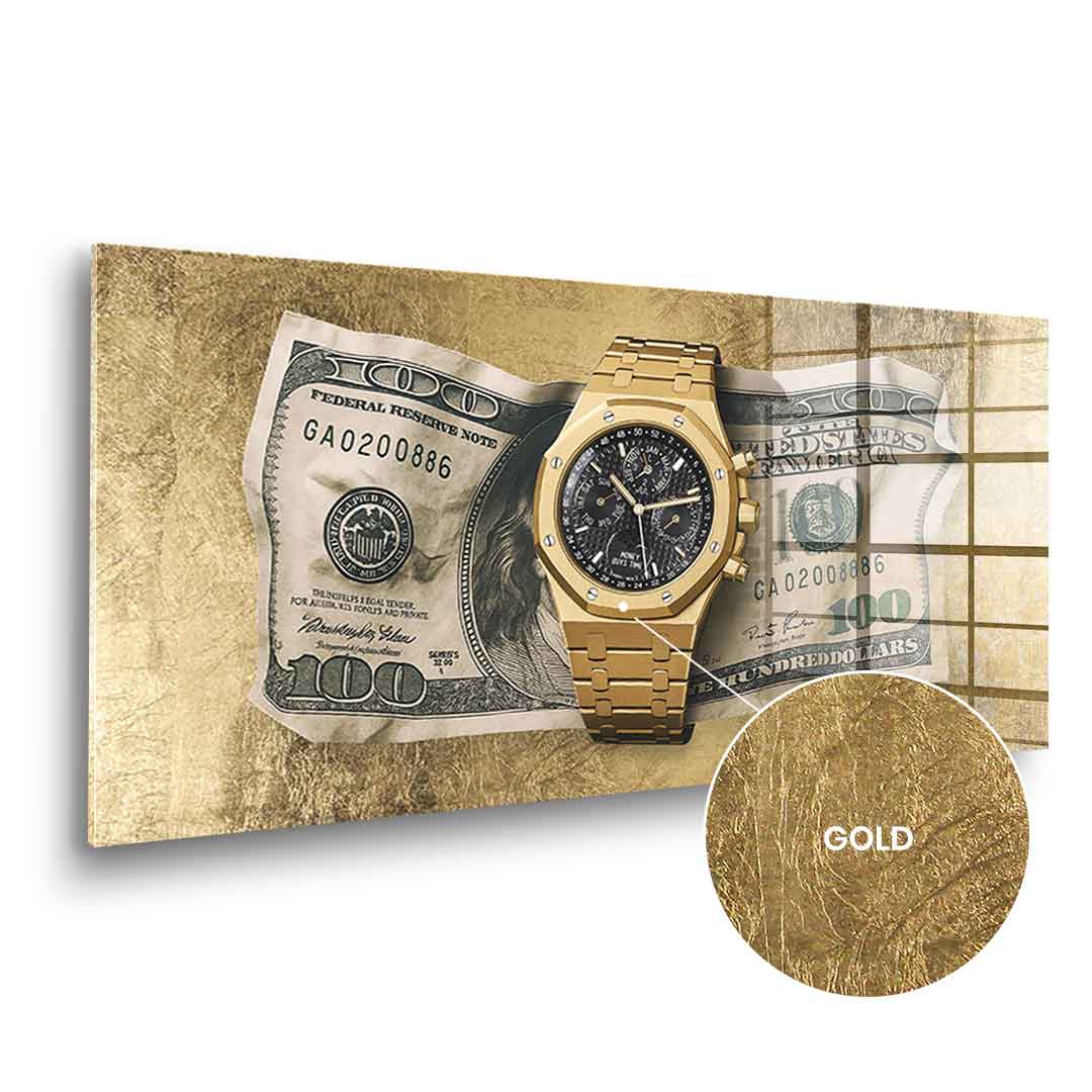 Money Buys Time - Gold Leaf