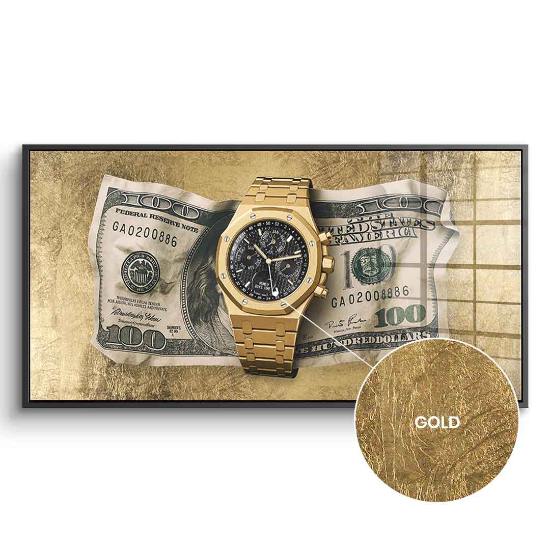 Money Buys Time - Gold Leaf