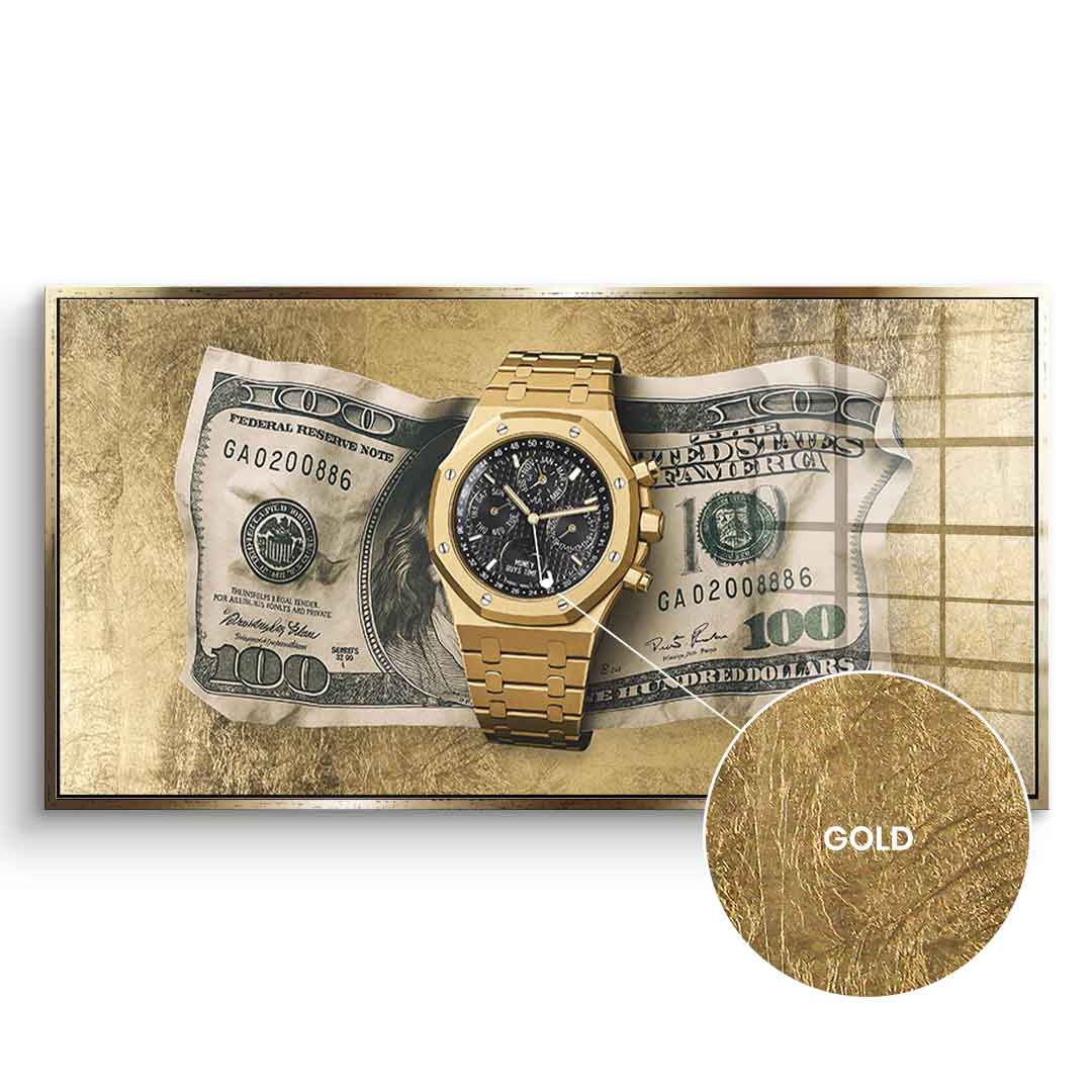 Money Buys Time - Gold Leaf