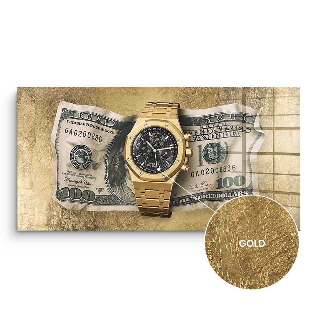 Money Buys Time - Gold Leaf