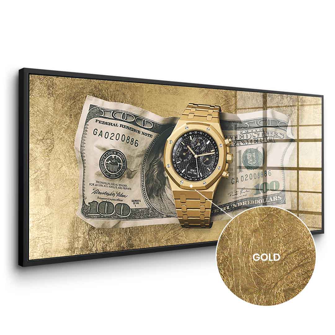 Money Buys Time - Gold Leaf