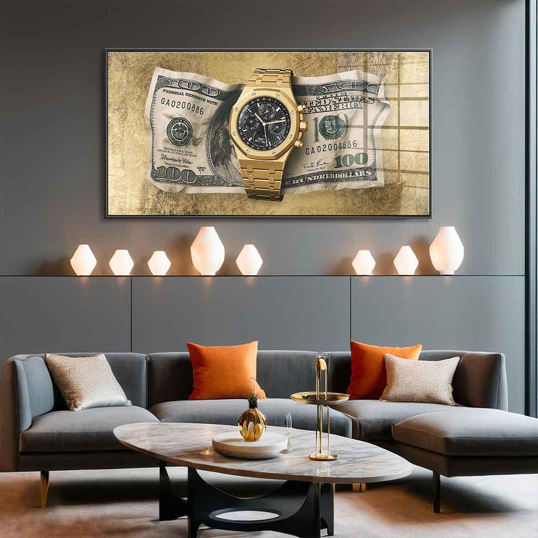 Money Buys Time - Gold Leaf