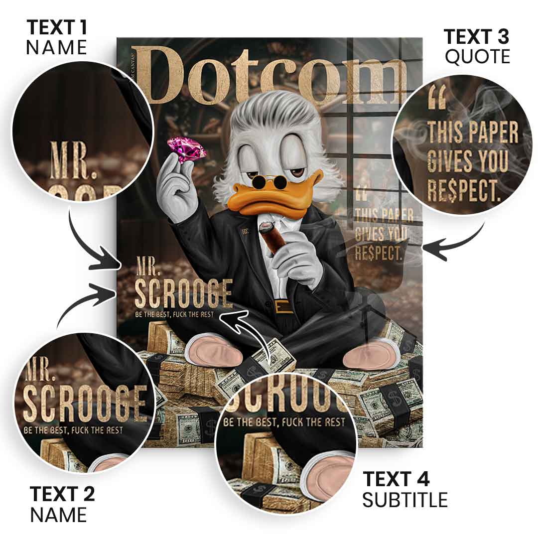 Personalisierbar Mr. RE$PECT - Blattgold