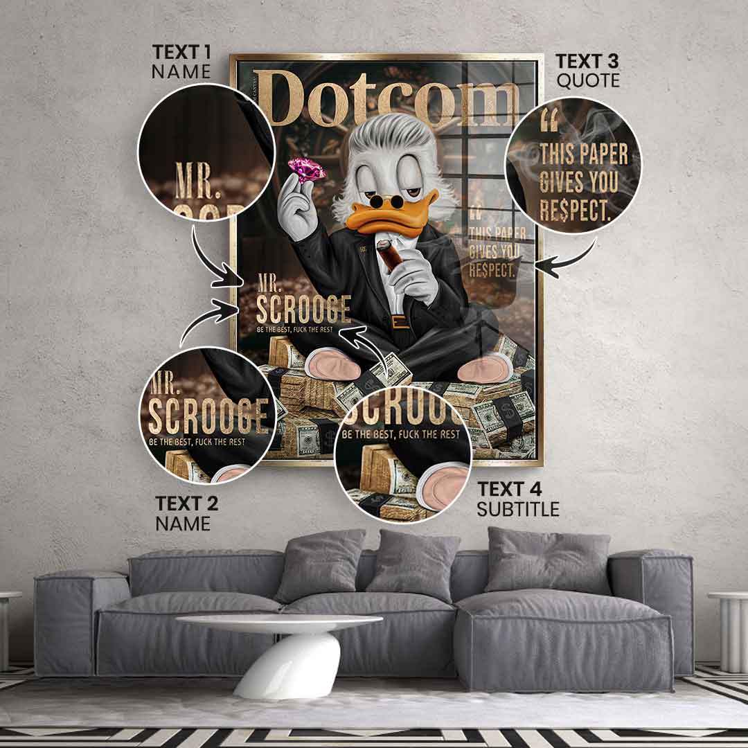 Personalisierbar Mr. RE$PECT - Blattgold