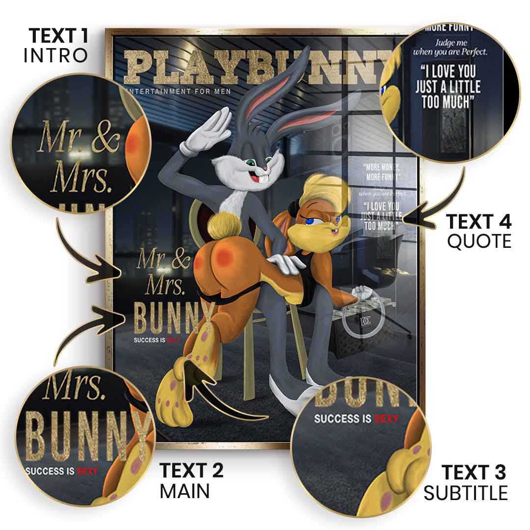 Playbunny Personalizable - Gold Leaf