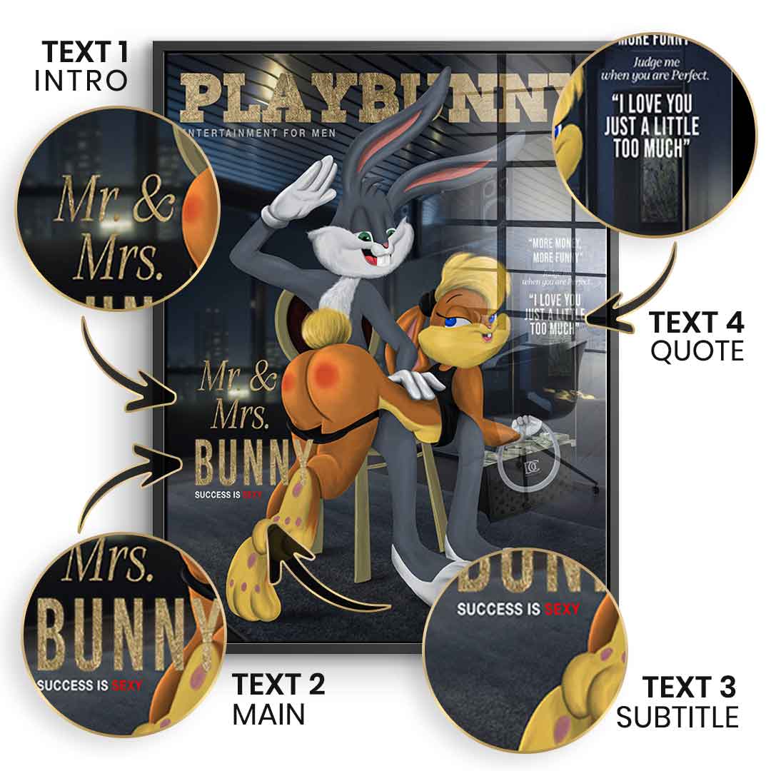 Playbunny Personalizable - Gold Leaf