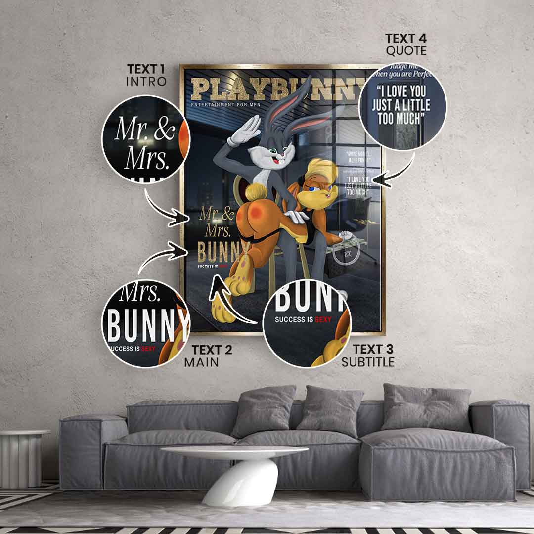 Playbunny Personalizable - Gold Leaf