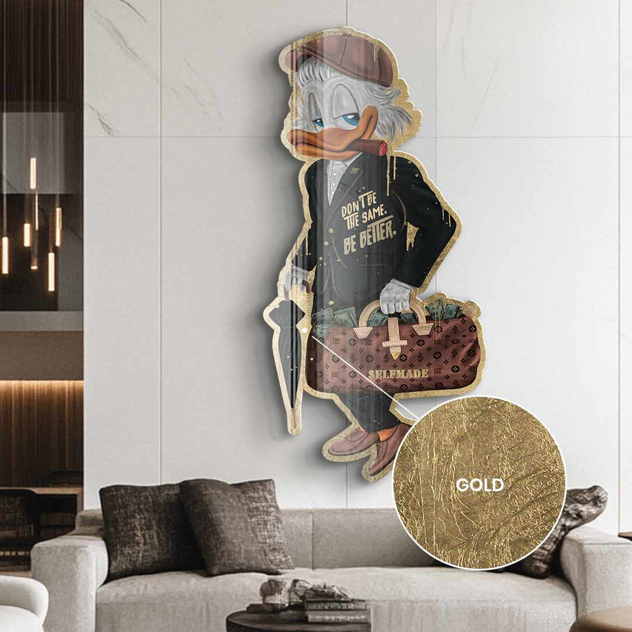 Wall sculpture $elfmade - gold leaf