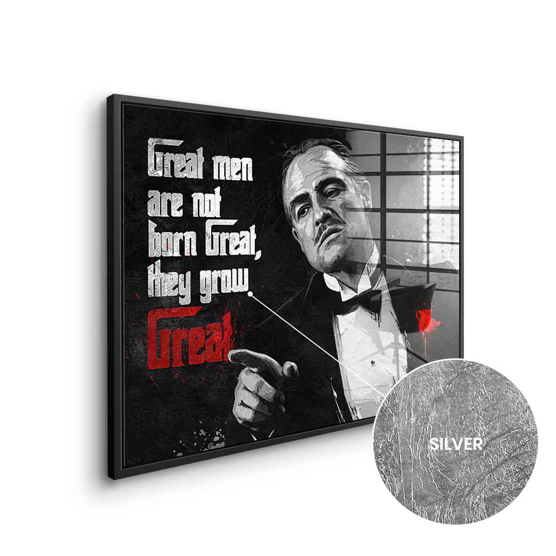 Great Men are not born Great - Blattsilber
