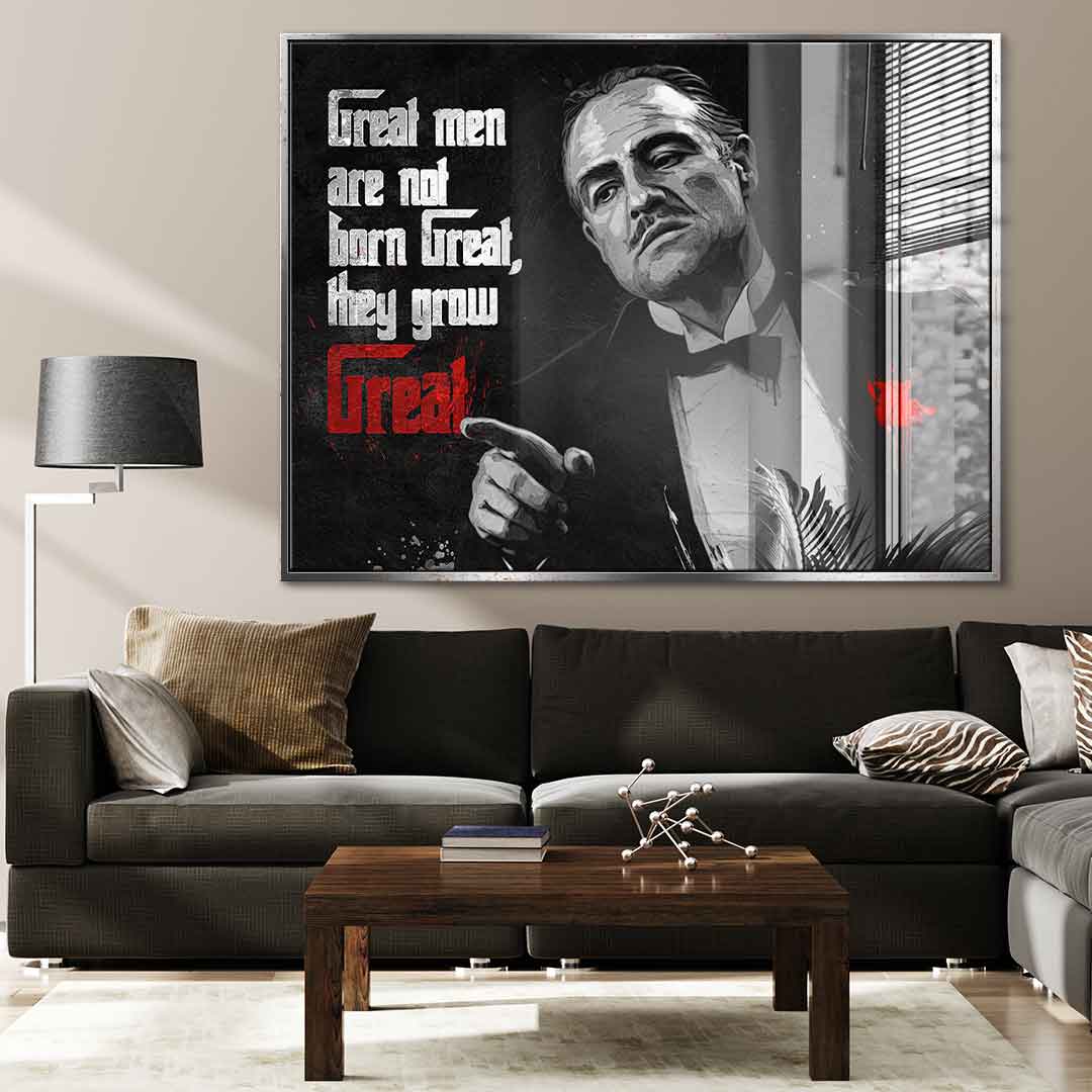 Great Men are not born Great - Blattsilber