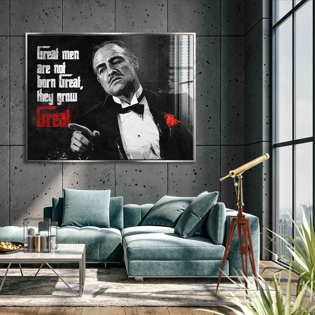 Great Men are not born Great - Blattsilber