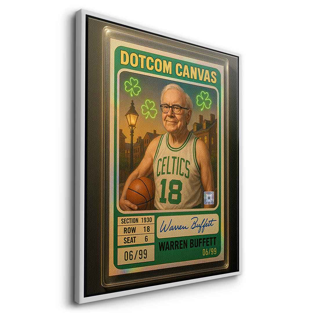 DOTCOMCANVAS Warren Buffett Basketball Card Leinwand - 12