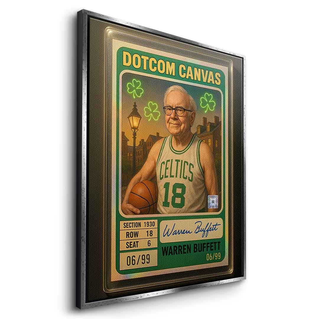 DOTCOMCANVAS Warren Buffett Basketball Card Leinwand - 13