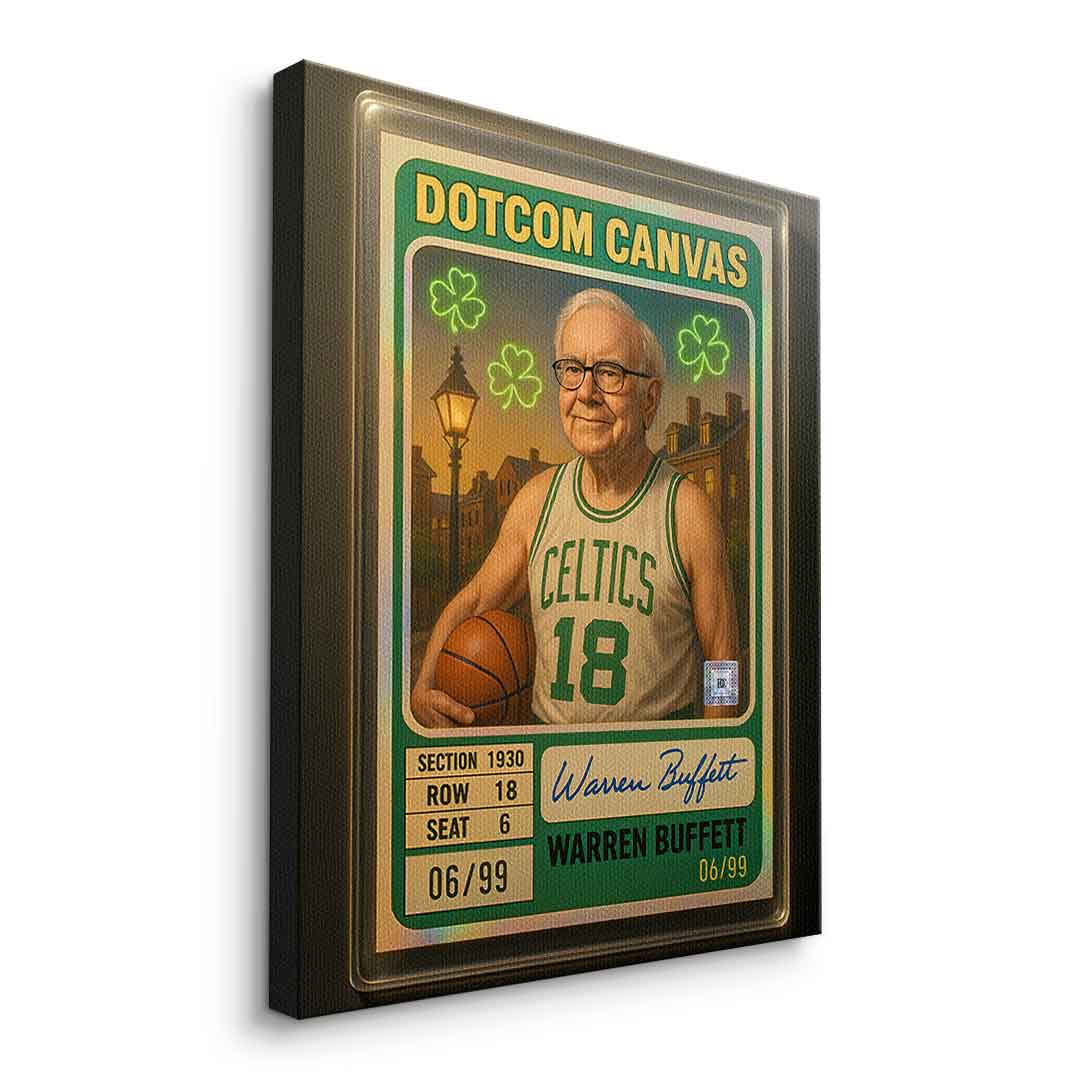 DOTCOMCANVAS Warren Buffett Basketball Card Leinwand - 15