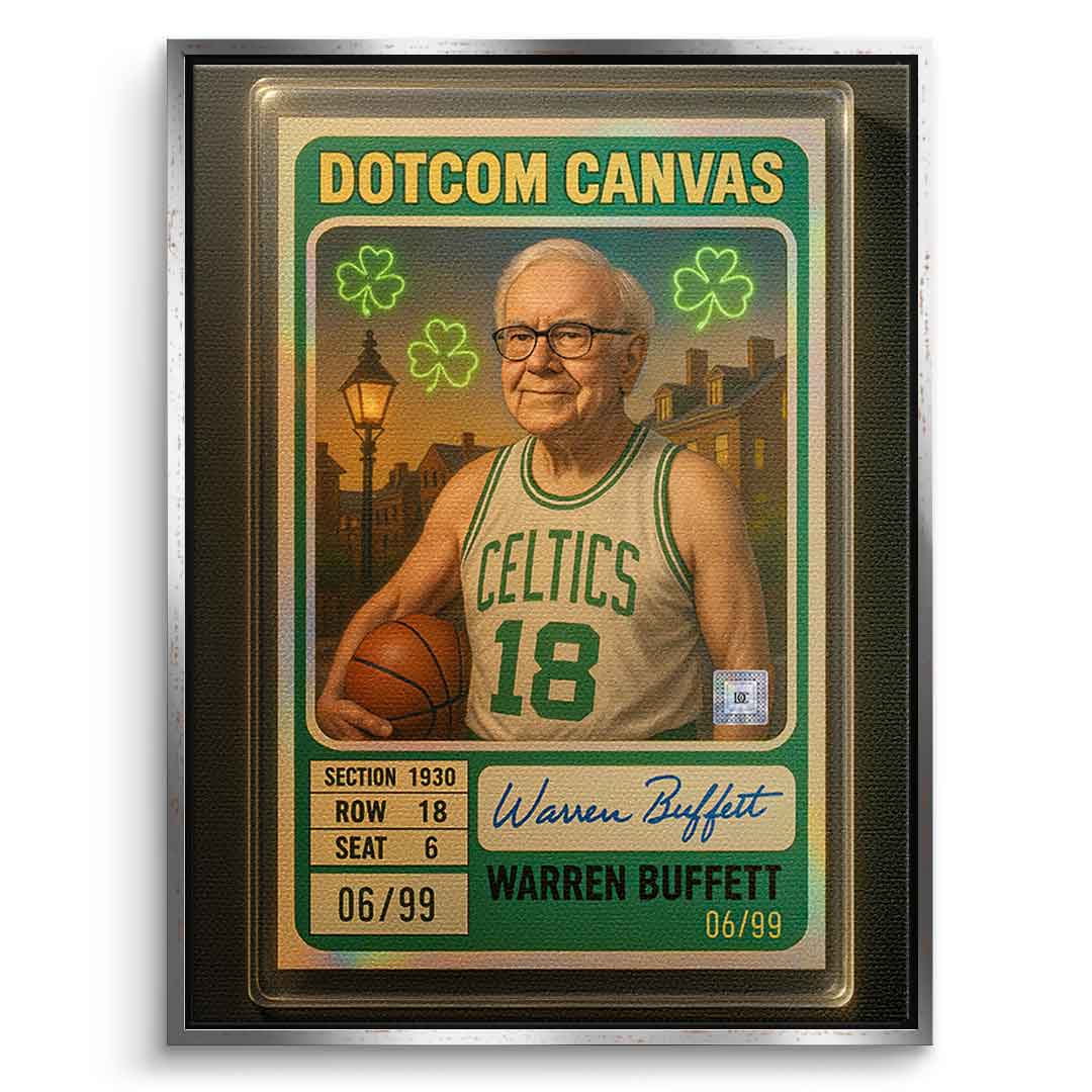 DOTCOMCANVAS Warren Buffett Basketball Card Leinwand - 8