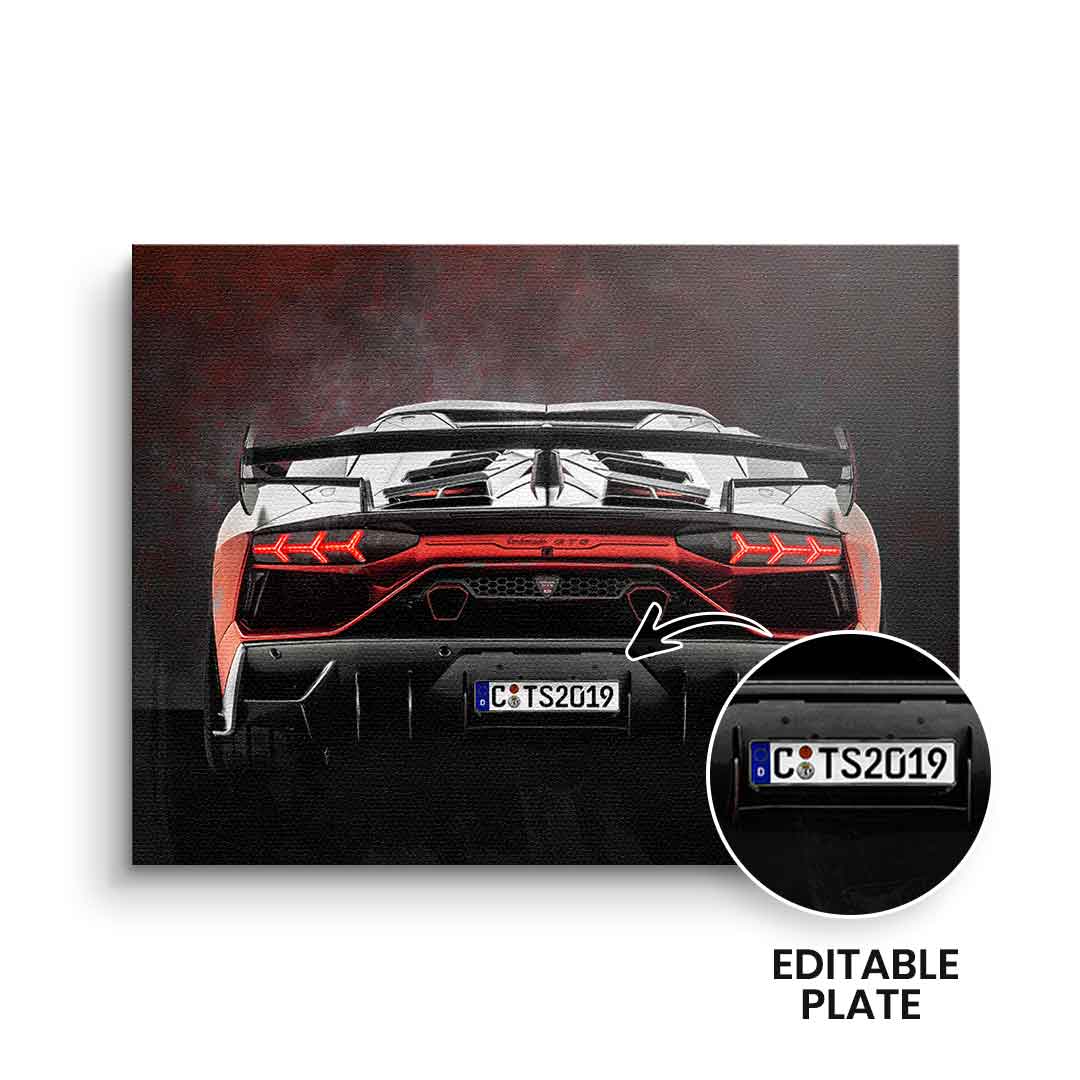 Lambo Backside - Personalisierbar