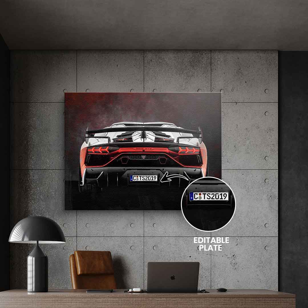 Lambo Backside - Personalisierbar