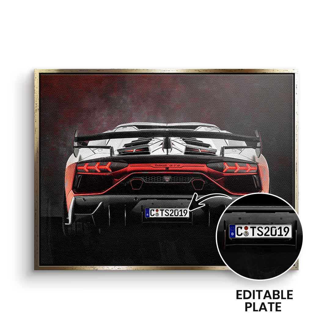 Lambo Backside - Personalisierbar