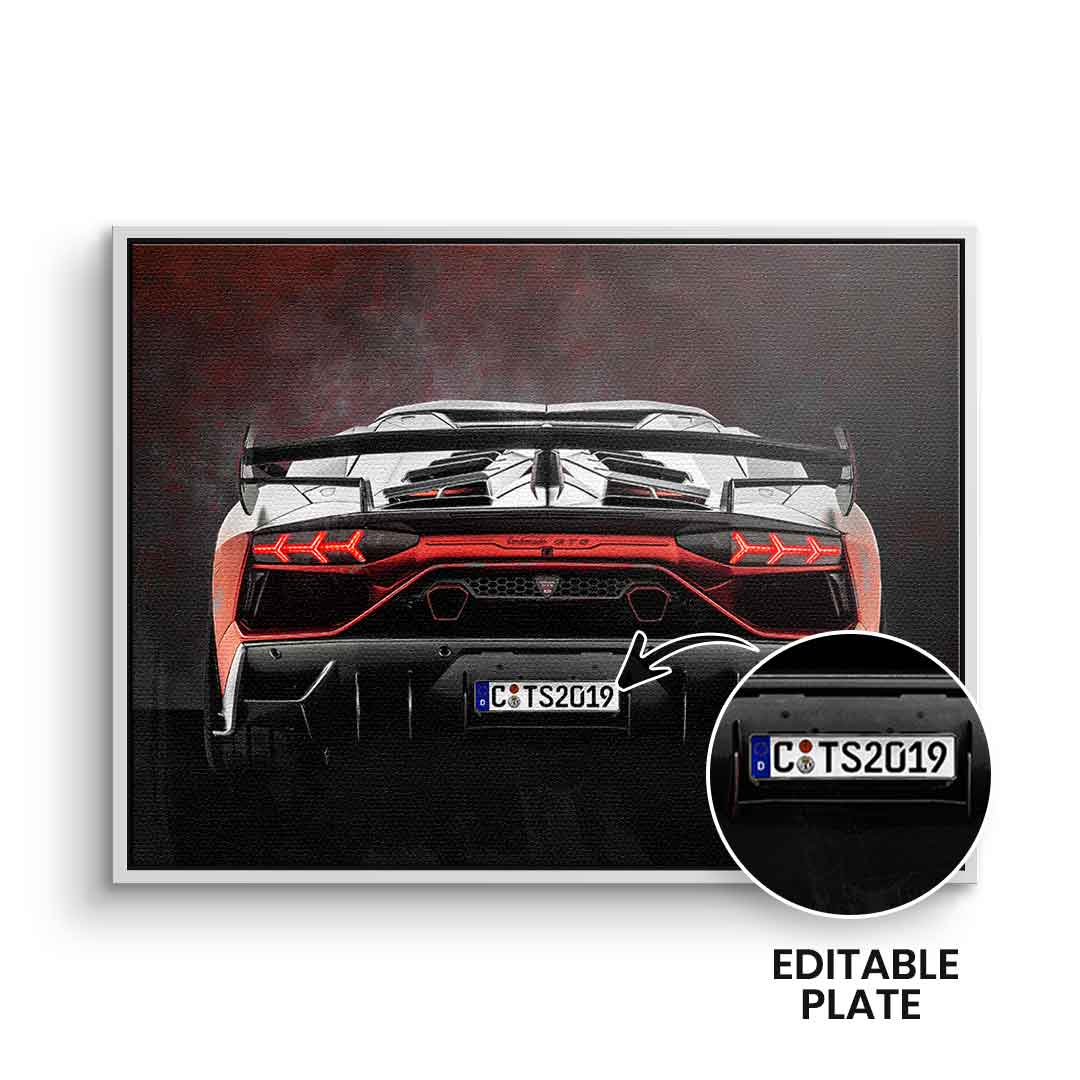 Lambo Backside - Personalisierbar
