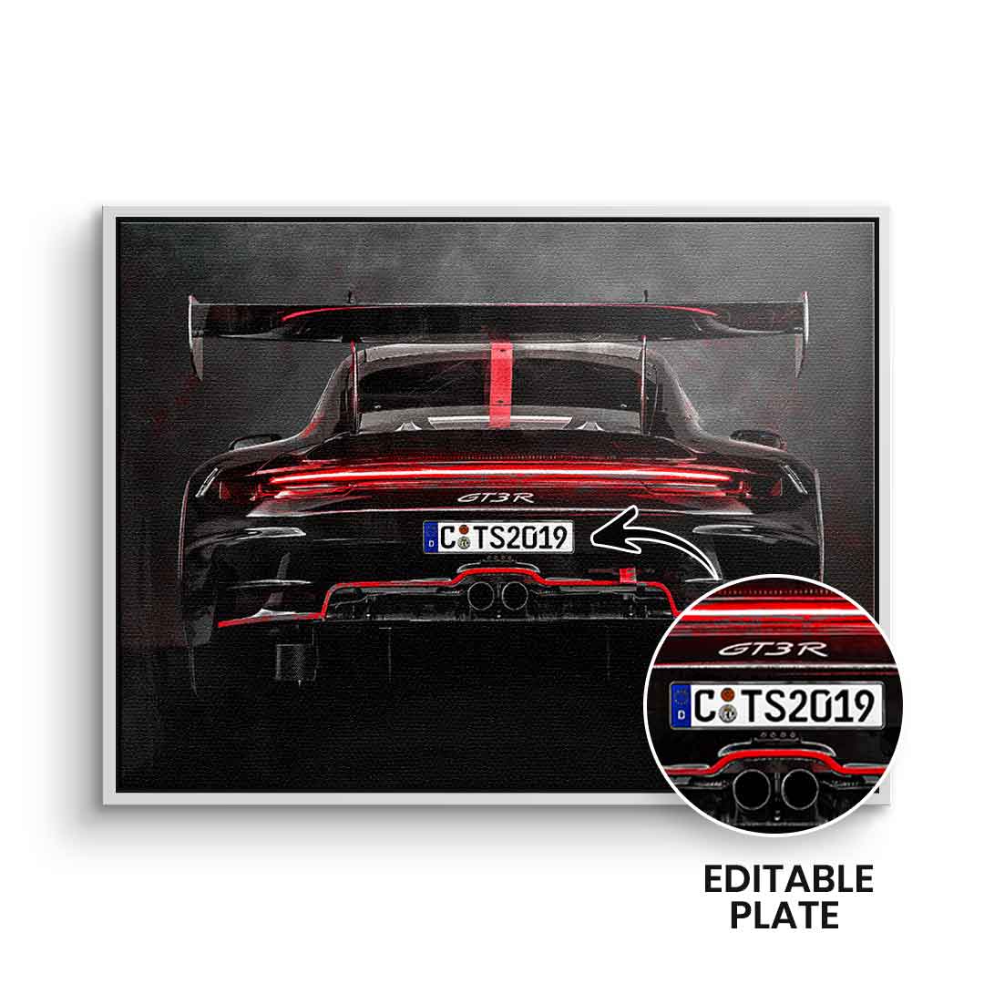 Porsche Backside - personalisierbar