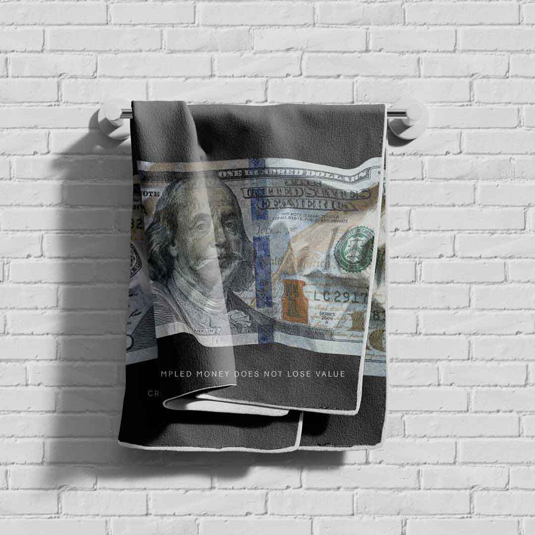 Badehandtuch - Crumbled Money