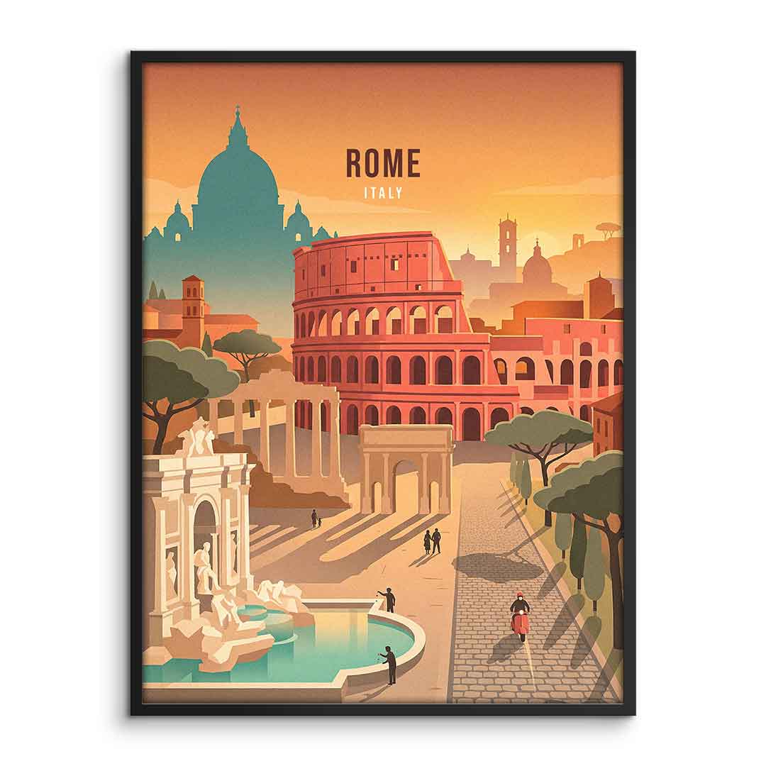 Rome Poster Frame-Vertical-Front