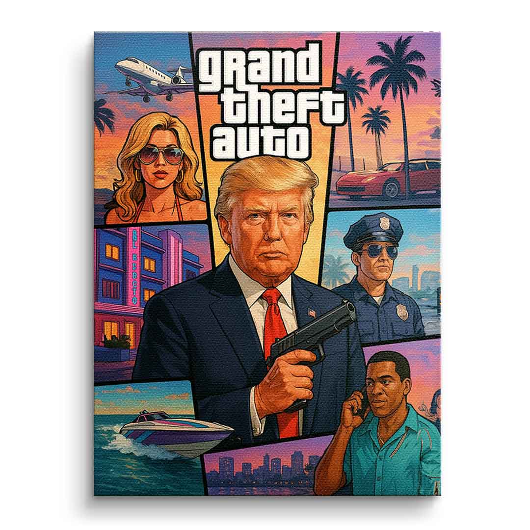 GTA Collage - Personalisierbares Wandbild