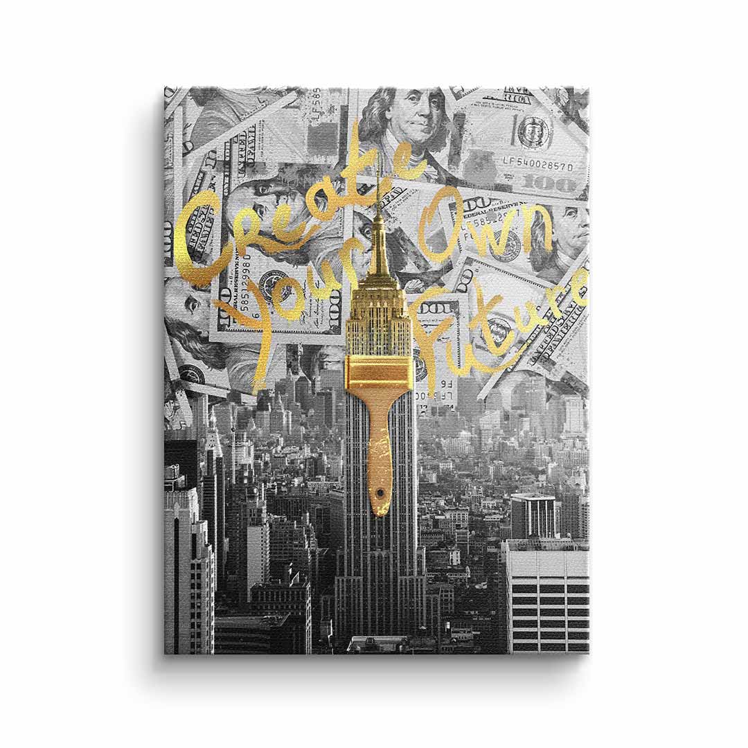 Entrepreneur Gray Gold - Canvas 3x