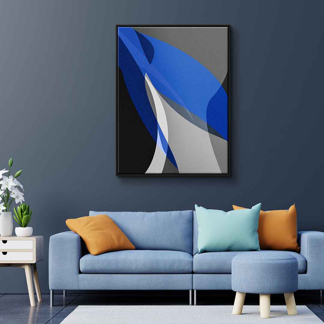Blue and gray