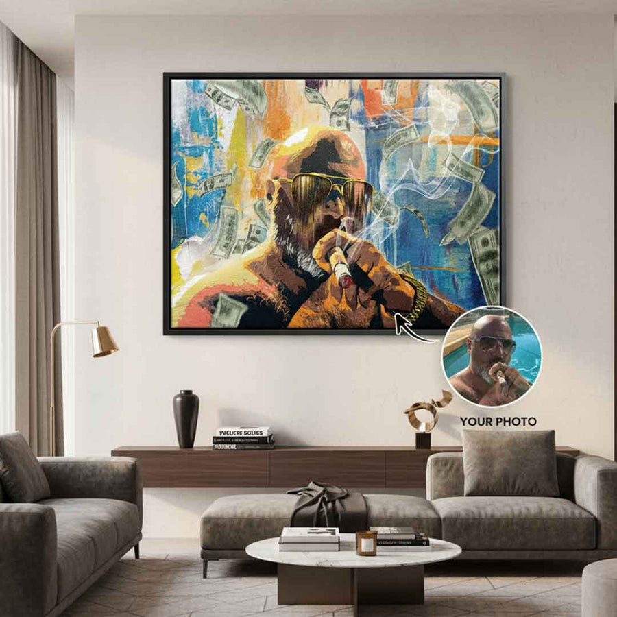 Deszcz Pieniędzy Portret - Personalizowany