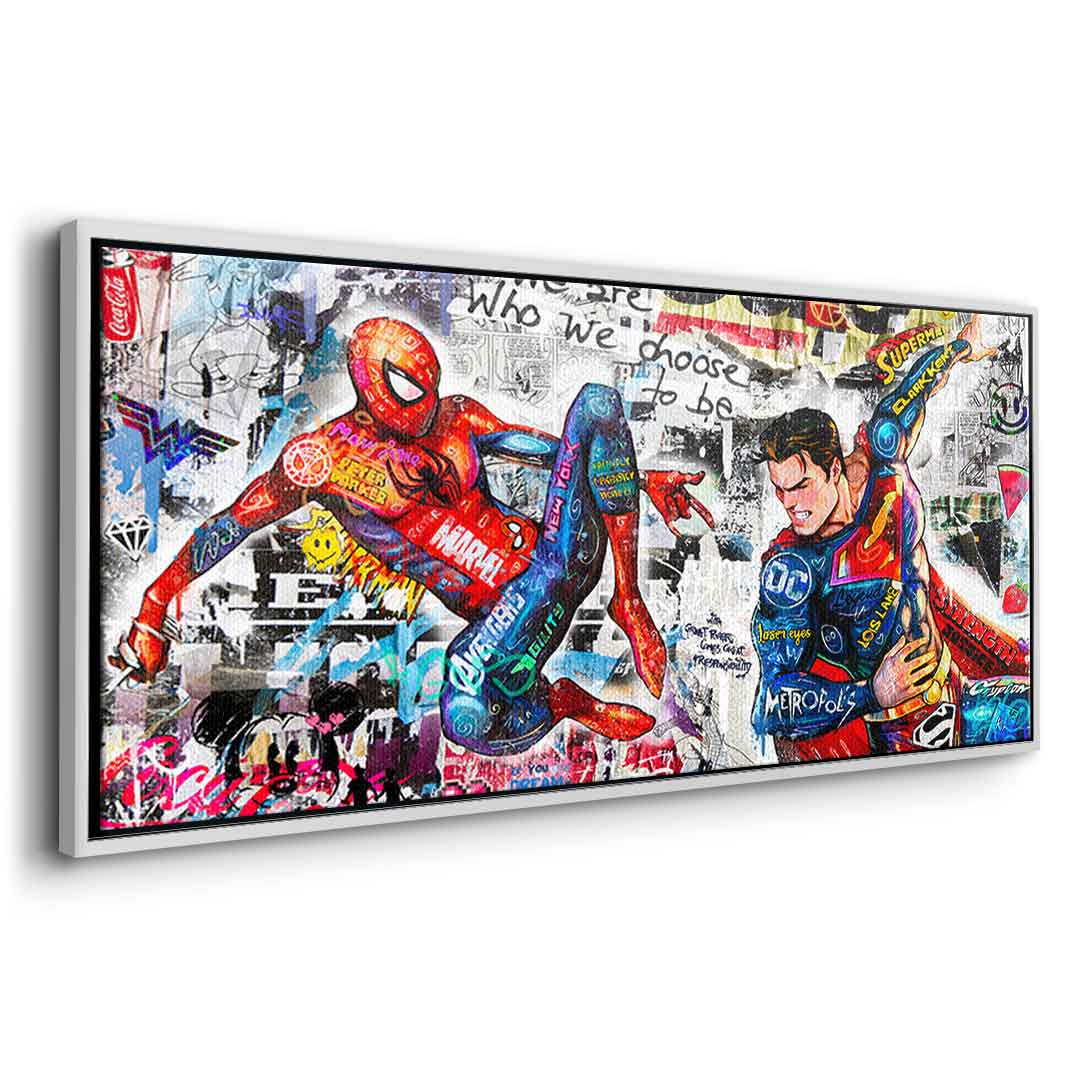 Superman meets Spiderman