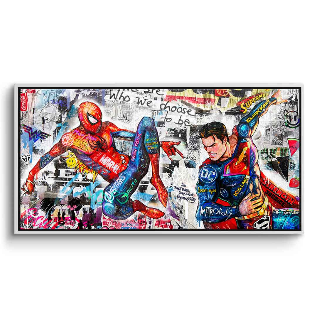 Superman meets Spiderman