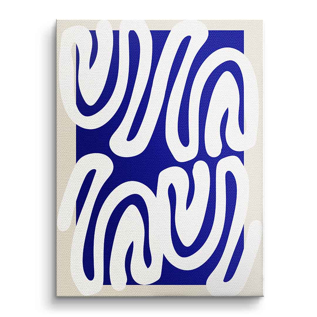 White on Blue