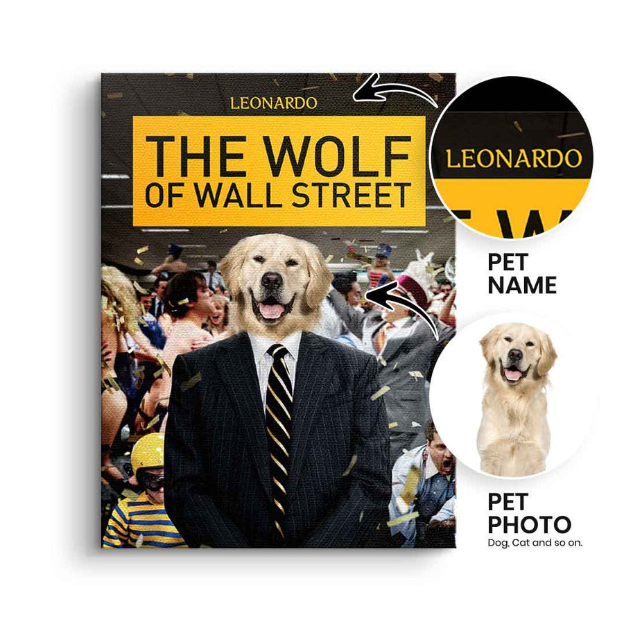 Wilk z Wall Street Portret Zwierzaka - Personalizowany